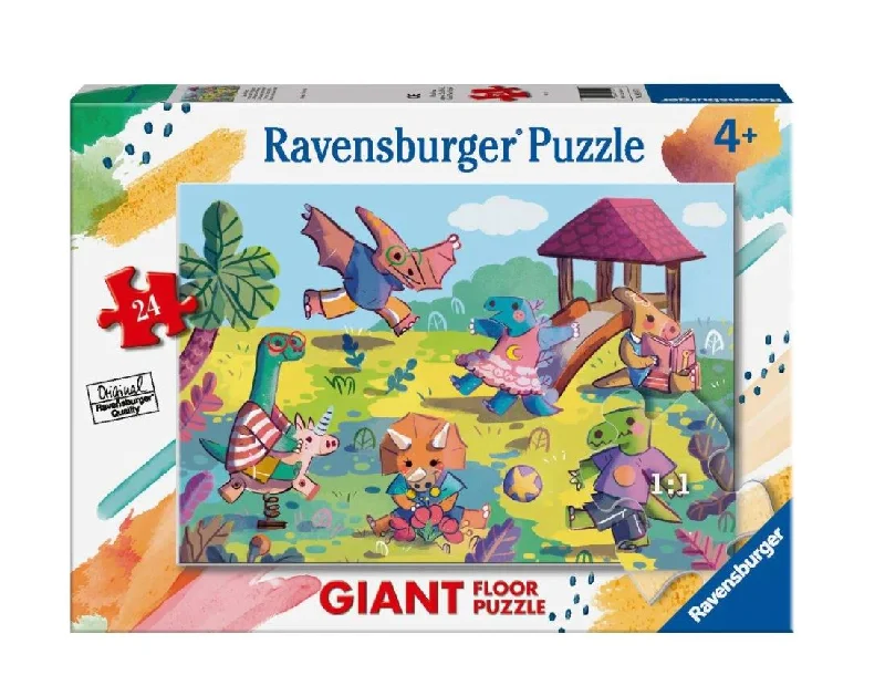 Age-appropriate puzzles Ravensburger Dinosaurs At Playground Supersize 24 Piece