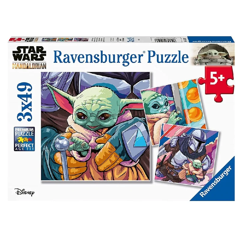 Strategic puzzles Ravensburger Star Wars: Grogu Moments 3x49 Piece
