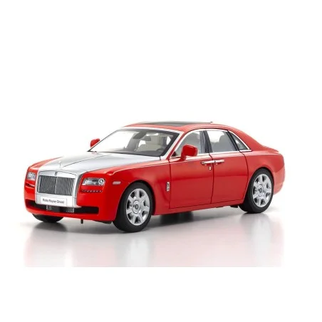 Fun toy carsRolls-Royce Ghost Red/Silver bonnet - 1:18 Scale Diecast Model Car