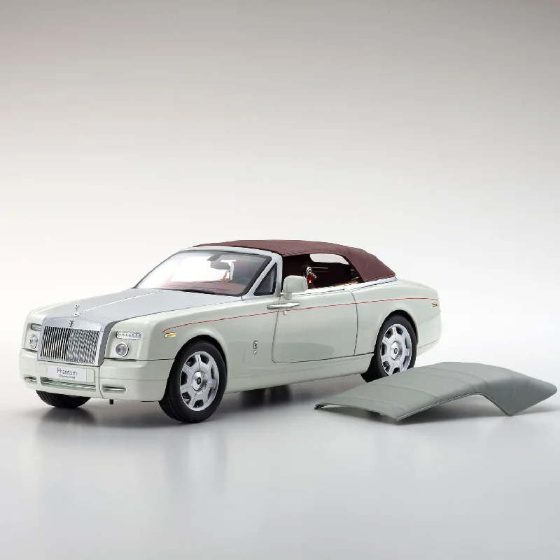 High-quality materials toys Rolls-Royce Phantom Drophead Coupe - English White - 1:18 Scale Diecast Model Car High-quality materials toys Rolls-Royce Phantom Drophead Coupe - English White - 1:18 Scale Diecast Model Car
