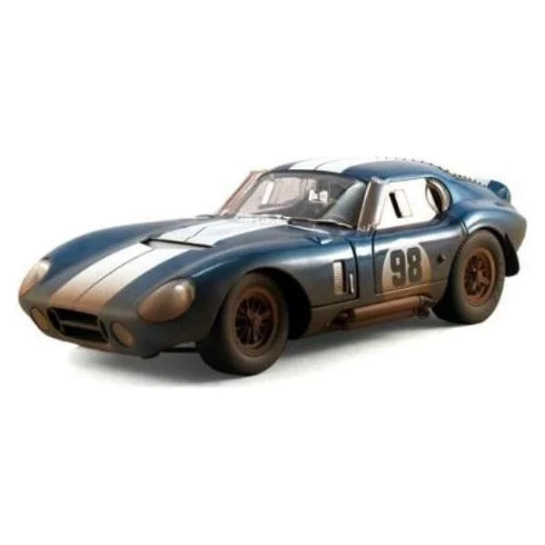 High-quality toy cars SHELBY 1/18 #98 Dirty Version Shelby Cobra Daytona Coupe Blue/White High-quality toy cars SHELBY 1/18 #98 Dirty Version Shelby Cobra Daytona Coupe Blue/White