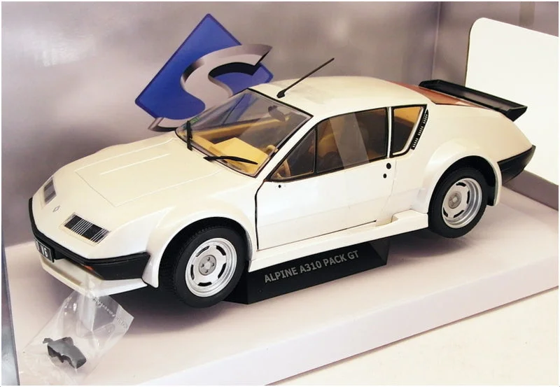 High-quality toy cars Solido 1/18 Scale Diecast S1801201 - Renault Alpine A310 Pack GT - White High-quality toy cars Solido 1/18 Scale Diecast S1801201 - Renault Alpine A310 Pack GT - White