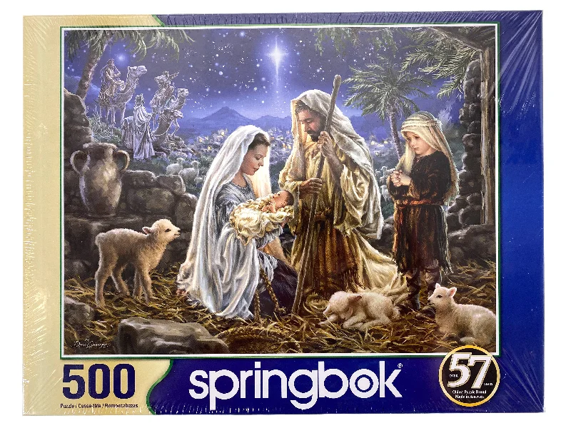 Multi-level puzzles Let Us Adore Him 500 Piece Puzzle