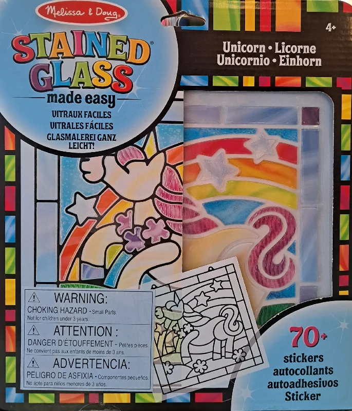 Age-appropriate puzzles Stained Glass - Unicorn