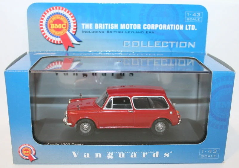 Realistic toy carsVanguards 1/43 Scale - VA05602 - Austin 1300 Estate - Flame Red