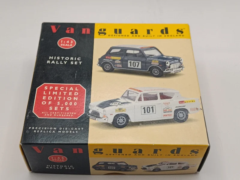 Playful toys Vanguards 'Historic Rally' Set Mini Cooper + Anglia