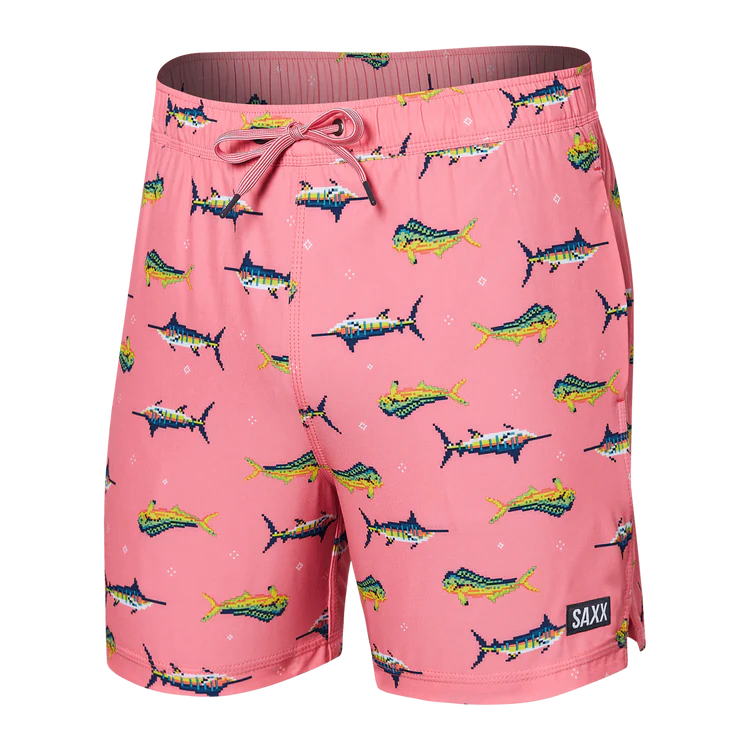 Last chance! Men’s clothing at unbeatable prices. SAXX 5-Inch Oh Buoy 2N1 Volley Trophy Catch Swim Trunks - Flamingo Last chance! Men’s clothing at unbeatable prices. SAXX 5-Inch Oh Buoy 2N1 Volley Trophy Catch Swim Trunks - Flamingo