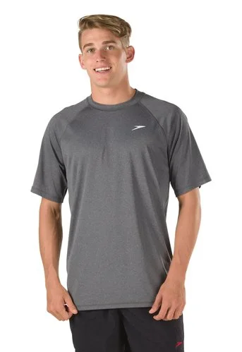 Shop the latest trends in men's clothing at unbeatable prices. SPEEDO Heather Easy Short Sleeve Swim Tee Shop the latest trends in men's clothing at unbeatable prices. SPEEDO Heather Easy Short Sleeve Swim Tee
